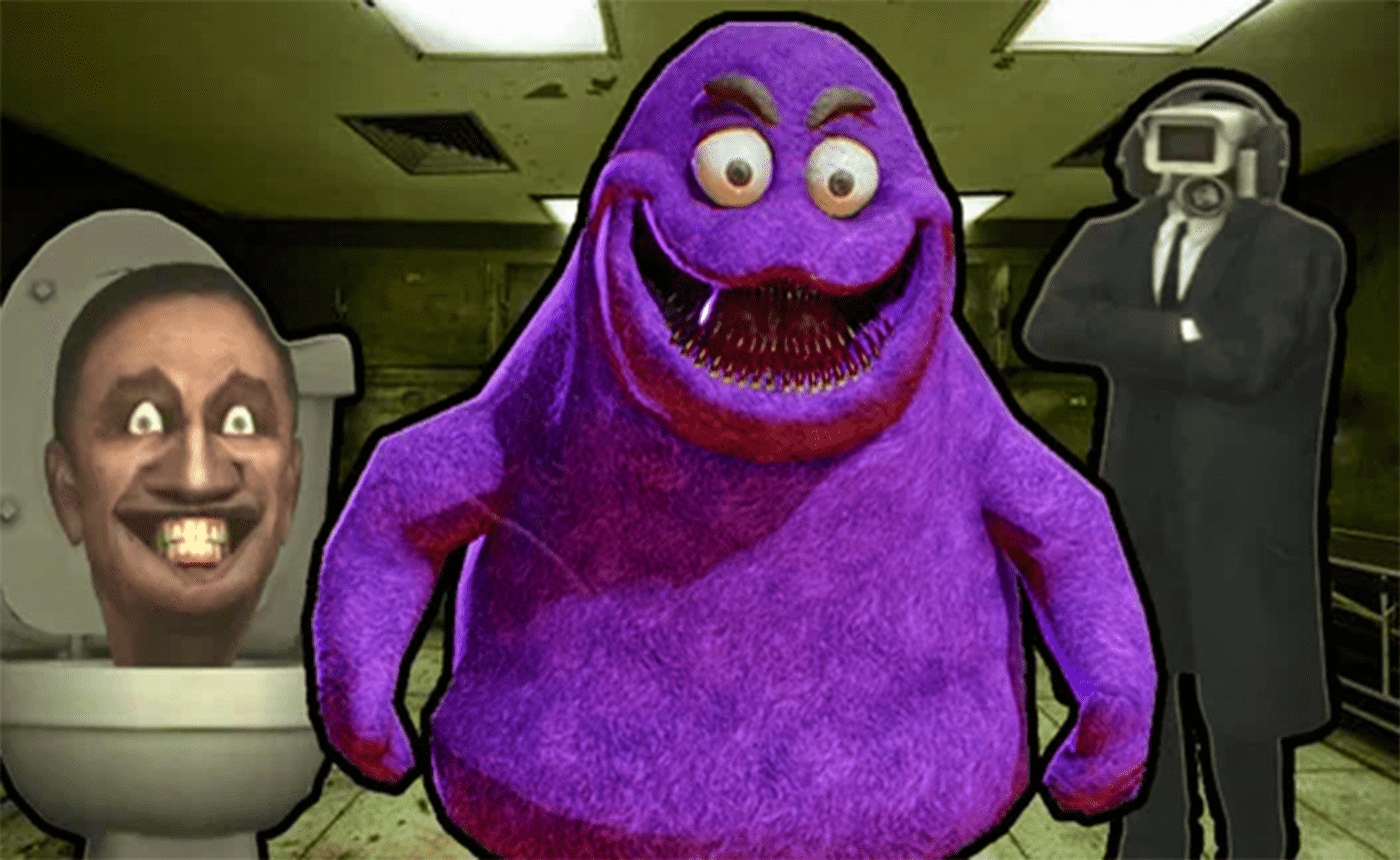 Enhanced Grimace Shake - Escape Skibidi and Cameraman