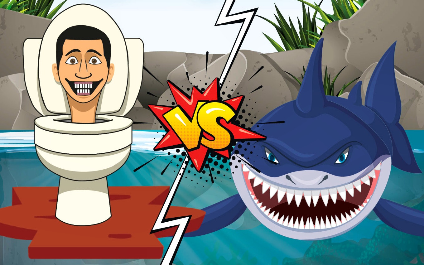 Hungry Shark Vs Skibidi Advanced